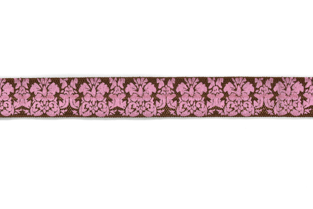 Damask Print Fold-Over Elastic 0.63" - 1 Yard