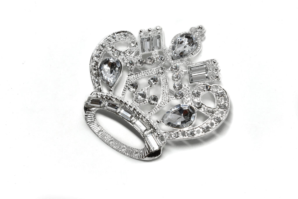 Crown Rhinestone Brooch - Target Trim