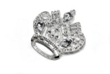 Crown Rhinestone Brooch - Target Trim