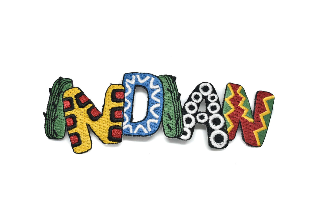 Embroidered "Indian" Iron-On Patch | Indian Patch Applique - Target Trim