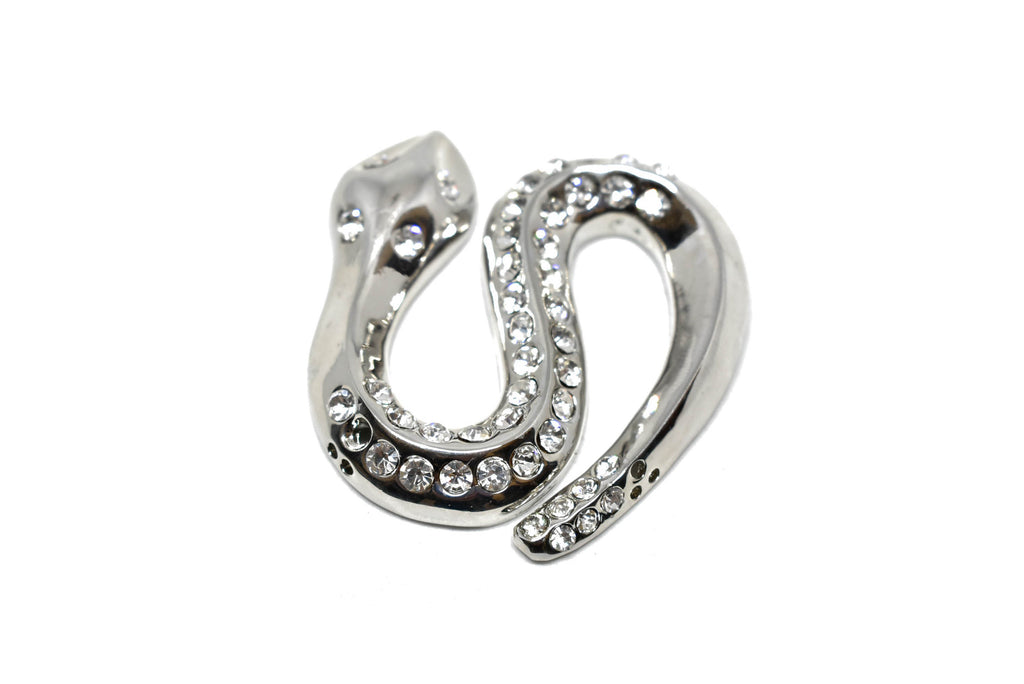 Metal Rhinestone Snake Piece 2" x 2" - 1 Piece