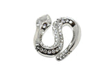 Metal Rhinestone Snake Piece 2" x 2" - 1 Piece