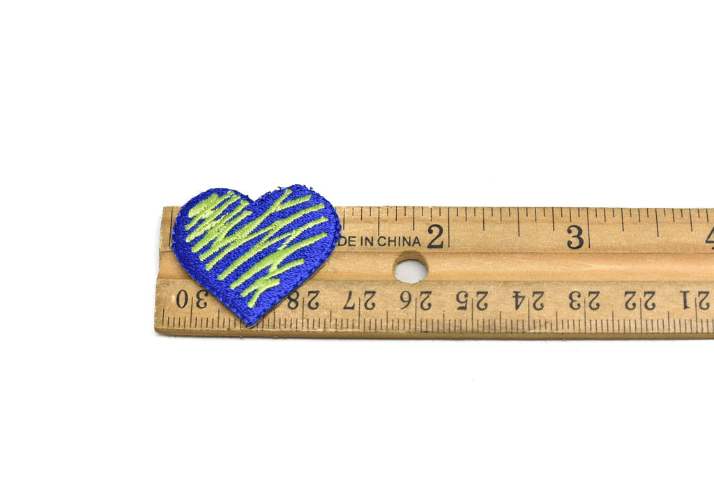 Electric Blue Heart Iron-On Patch | Blue Heart Patch Applique - Target Trim