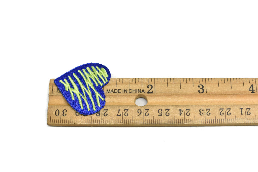 Electric Blue Heart Iron-On Patch | Blue Heart Patch Applique - Target Trim