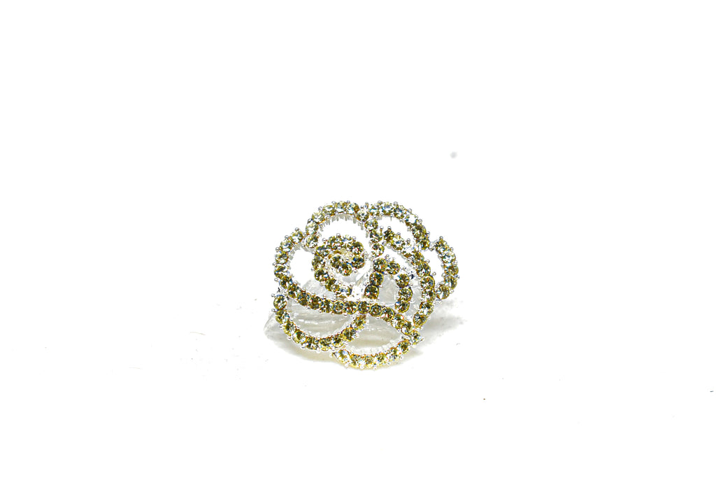 Rhinestone Rose Button | Target Trim