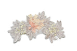Floral Beaded Organza Applique | Flower Patch Applique - Target Trim