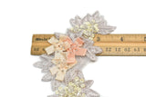 Floral Beaded Organza Applique | Flower Patch Applique - Target Trim