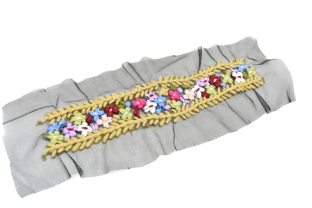 Floral Mesh Lace Applique | Flower Patch Applique - Target Trim