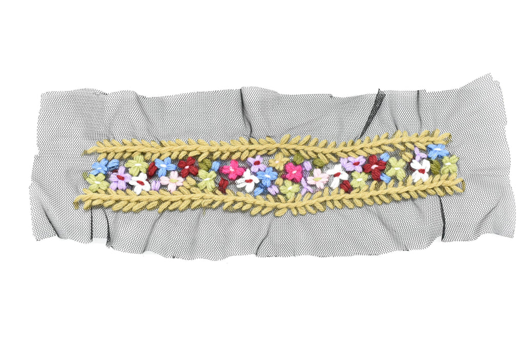 Floral Mesh Lace Applique | Flower Patch Applique - Target Trim
