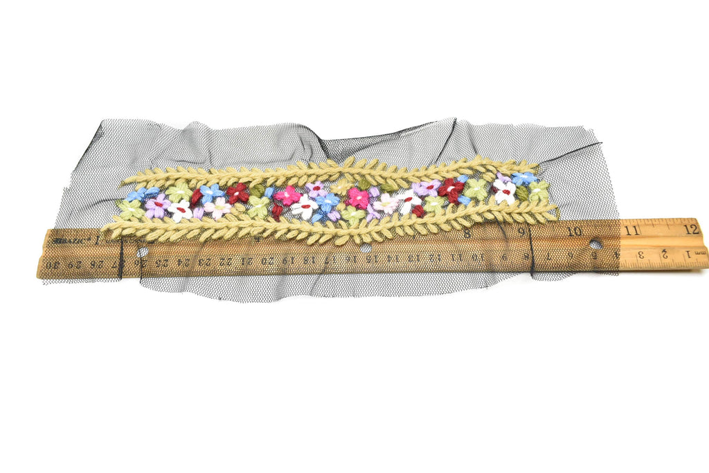 Floral Mesh Lace Applique | Flower Patch Applique - Target Trim