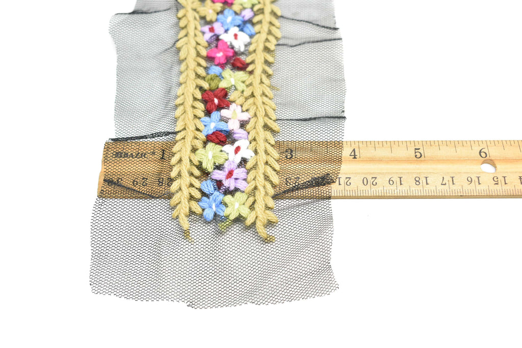 Floral Mesh Lace Applique | Flower Patch Applique - Target Trim