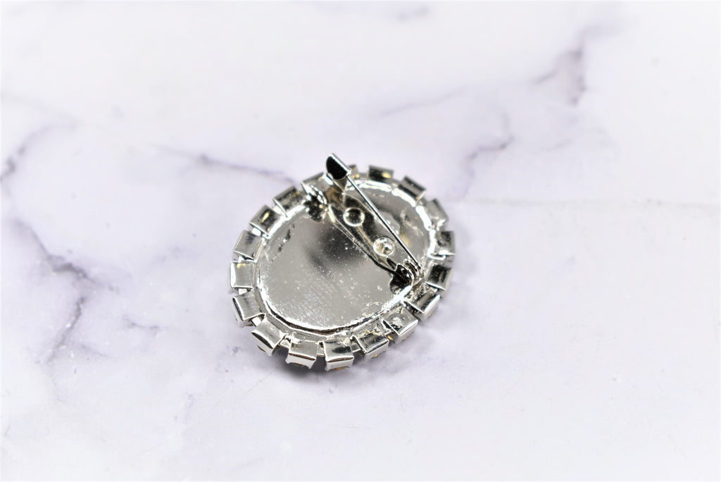 Rhinestone Brooch Applique | DIY Clothing Design Accessory | Floral Rhinestone Brooch Pin | Fashion Statement Brooch | Gift for Her target Trim