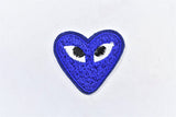 Embroidered Heart with Eyes Patch | Cute Heart Patches | PLAY Heart Patch | Iron on Heart Patch Applique | T Shirt Patch Applique | 1.50" | Heart Patch Applique - Target Trim