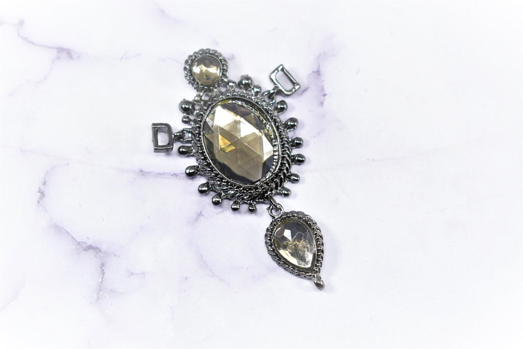 Medieval Rhinestone Connector | Unique Rhinestone Connector | Gunmetal Rhinestone Connector | DIY Design |Jewelries, Accessories Connector - Target Trim