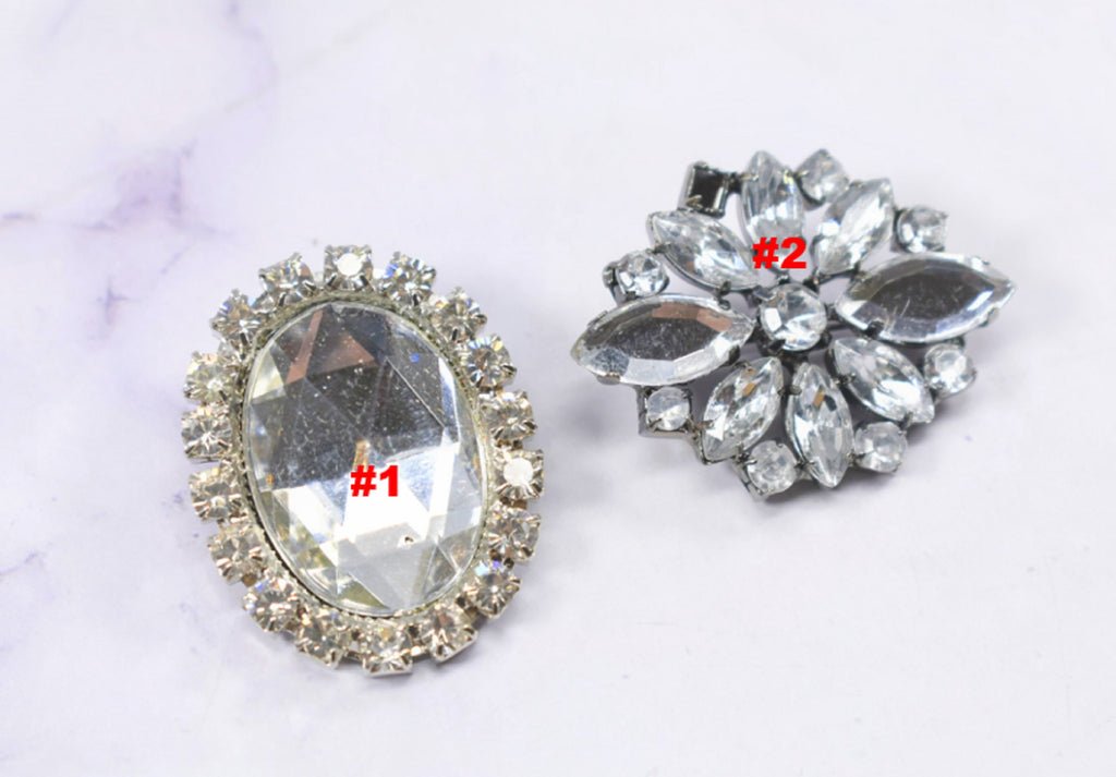 Rhinestone Brooch Applique | DIY Clothing Design Accessory | Floral Rhinestone Brooch Pin | Fashion Statement Brooch | Gift for Her target Trim