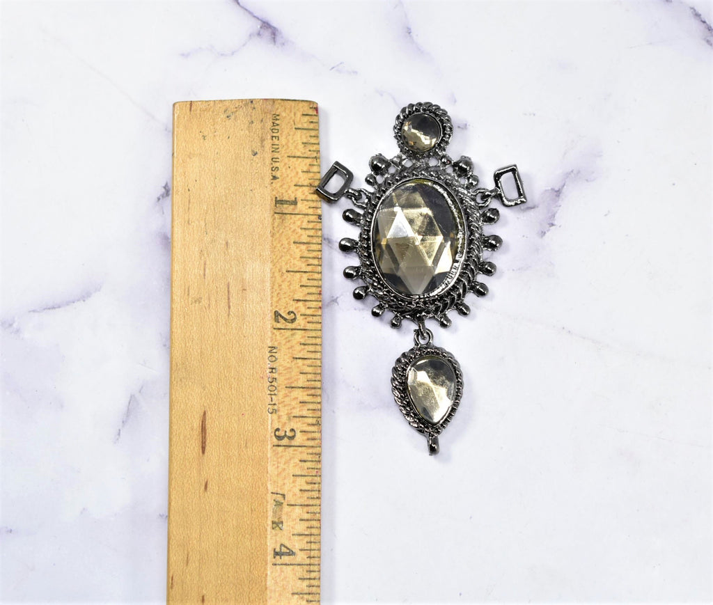 Medieval Rhinestone Connector | Unique Rhinestone Connector | Gunmetal Rhinestone Connector | DIY Design |Jewelries, Accessories Connector - Target Trim