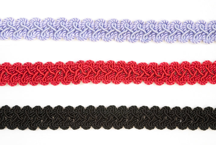 7/8" Braided Gimp Trim- Design 1 - Target Trim