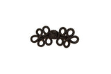 Black Chinese Frog Button Loop (12-Pieces)