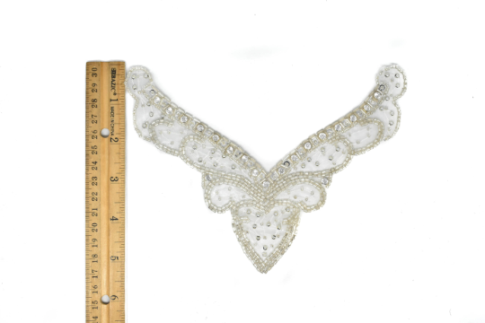 V-Shape Rhinestone Iron-on Applique 7.25" x 5.50" | Patch Applique - Target Trim