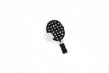 White and Black Tennis Applique with Sequins and Beads | Rocket Patch Applique - Target Trim