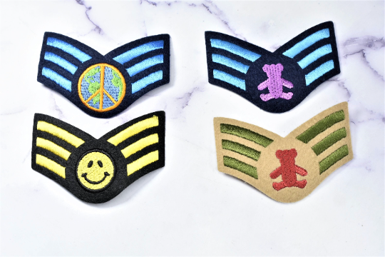 Beautiful Designs Patch | Iron On Patch | Embroidered Patch | Cool Patch For Clothing | DIY Design | 4 Available Color Combos | 3.25" x 2.5" - Patch