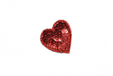 Tiny Sequin Heart Appliques 1.75" x 1.63" | Sequined Tiny Heart Patch Applique - Target Trim