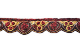 Hand Beaded Flower Design Indian Trim - Target Trim