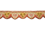 Hand Beaded Flower Design Indian Trim - Target Trim