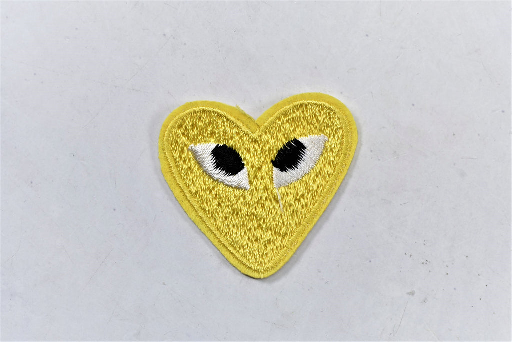 Embroidered Heart with Eyes Patch | Cute Heart Patches | PLAY Heart Patch | Iron on Heart Patch Applique | T Shirt Patch Applique | 1.50" | Heart Patch Applique - Target Trim
