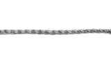 Twisted Metallic Silver Cord - 1 Yard