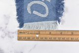 Denim "DESTROY" Applique 9 " x 4.50" | Embroidered Applique | Applique for Bags, Shirts, Jeans, Jackets, Hats, and Backpacks | Destroy Patch Applique | Target Trim