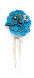 Organza Floral Piece with Dangling Chain - Target Trim