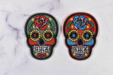 Sugar Skull Patch - Day of the Dead Patch - Iron On Sugar Skull Patch Applique - Target Trim