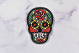 Sugar Skull Patch - Day of the Dead Patch - Iron On Sugar Skull Patch Applique - Target Trim