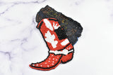 Cowboy Boot Beaded Applique | Cowboy Costume Applique | Unique Cowboy Costume Accessories