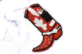 Cowboy Boot Beaded Applique | Cowboy Costume Applique | Unique Cowboy Costume Accessories