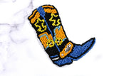 Cowboy Boot Beaded Applique | Cowboy Costume Applique | Unique Cowboy Costume Accessories