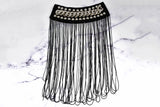 Chain Tassel Shoulder Epaulettes | Dangling Chain Epaulettes | Gold Chain Epaulettes | Long Chain Epaulettes