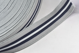 Gray and Navy Blue Sports Elastic | High Quality Sports Elastic Trim | 1" Sports Elastic