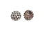 Gunmetal Rhinestone Button 1