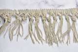 Faux Leather Fringe Trim | Beige Knotted Fringe Trim | Ultra Suede Leather Fringe Trim | Faux Leather Fringe Trim | Trim