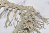 Faux Leather Fringe Trim | Beige Knotted Fringe Trim | Ultra Suede Leather Fringe Trim | Faux Leather Fringe Trim | Trim