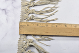 Faux Leather Fringe Trim | Beige Knotted Fringe Trim | Ultra Suede Leather Fringe Trim | Faux Leather Fringe Trim | Trim