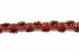 Multi Color Tinsel Fiber Trim | Christmas Decorating Trim | Tinsel Trim | Sew on Tinsel | Christmas Costume Trim | Gift Wrapping Tinsel Trim