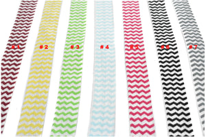 Chevron Print Fold-Over Elastic 0.63" - 1 Yard