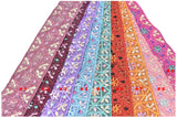 Assorted Colorful Embroidered Indian Trim 1.25" | Indian Trim | Trim