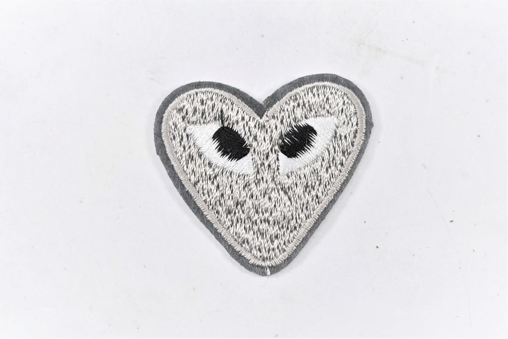 Embroidered Heart with Eyes Patch, Cute Heart Patches