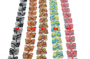 Two-Tone Braided Gimp Trim 1/2" - by the yard