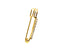 Gold Exotic Rhinestone Safety-Pin 2.50
