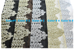 Decorative Brocade Metallic Trim